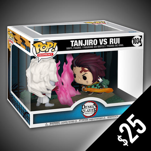 Funko Pop moment Tanjiro vs Rui Demon Slayer 1034