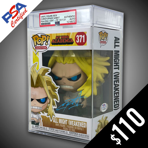 Funko Pop! MHA: All Might Weakend - SIGNED by Chris Sabat (PSA Certified)