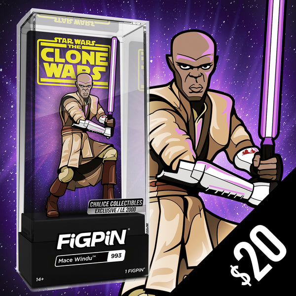 FiGPiN - Chalice Collectibles Exclusive: The Clone Wars: MAce Windu  (LE 2000) #993
