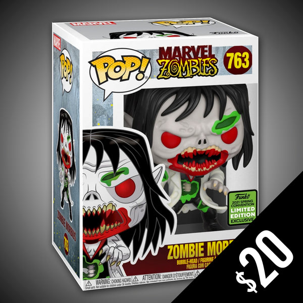 Funko Pop! Marvel Zombies: Zombie Morbius (ECCC 2021 Shared Sticker) #763